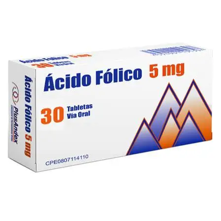 ACIDO FOLICO 5MG TAB X 30 (PLUSANDEX)